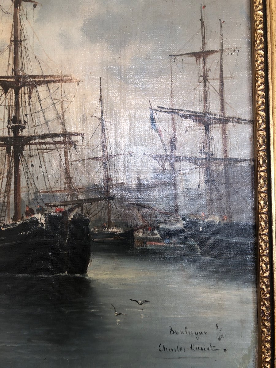 Charles émile Canet (1865-?) “the Port Of Boulogne” -photo-1