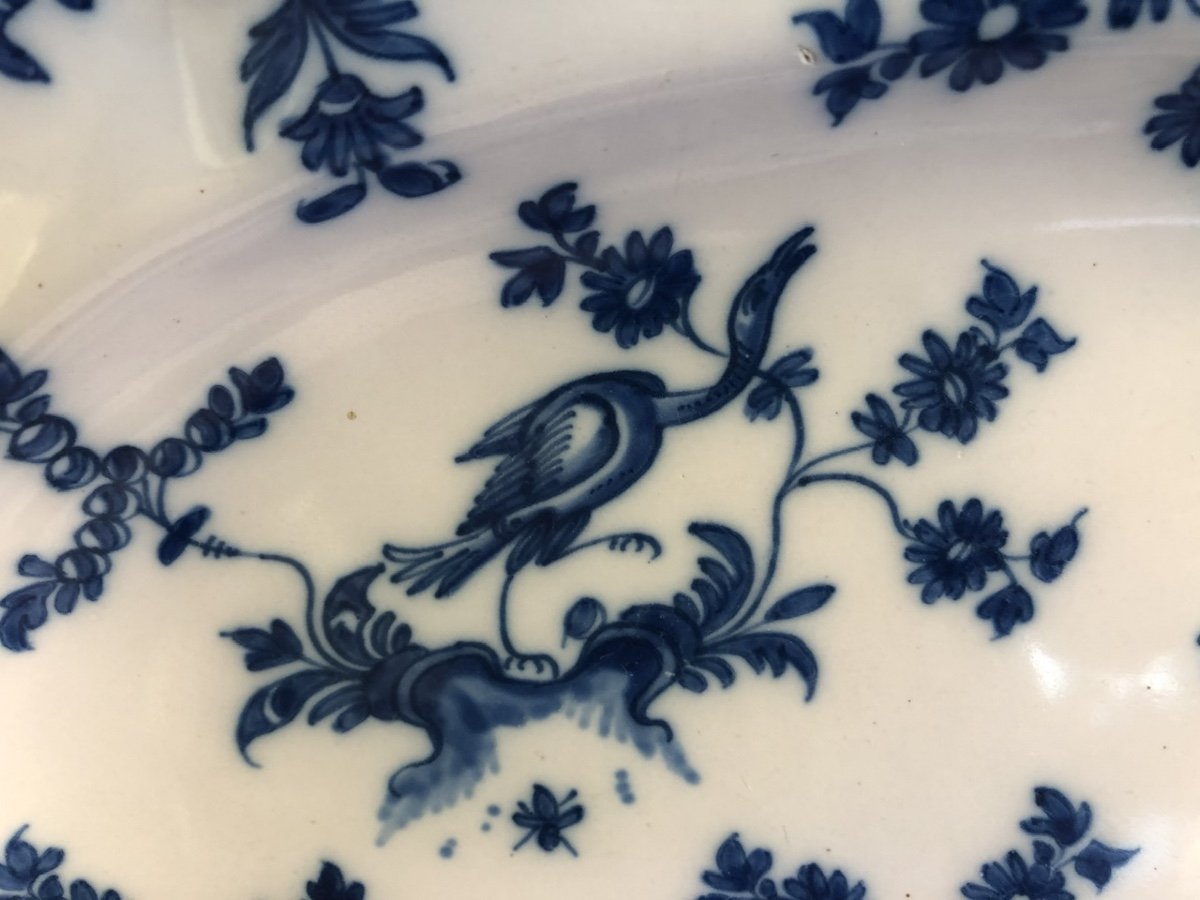 Large Oblong Earthenware Dish From Moustiers (clérissy) XVIII Eme -photo-3