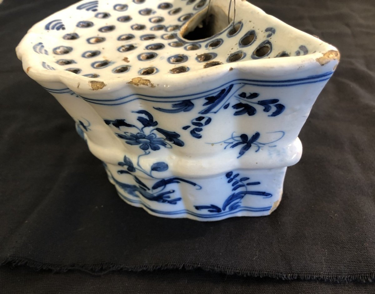 18th Century Grenoble Earthenware Flowerpot -photo-3