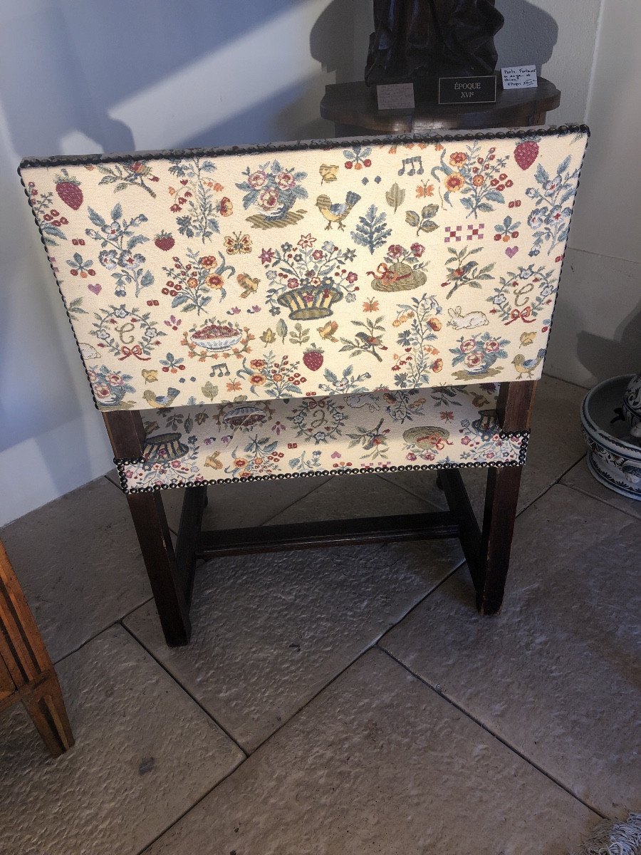 Chaise à Bras En Noyer époque XVII éme -photo-1