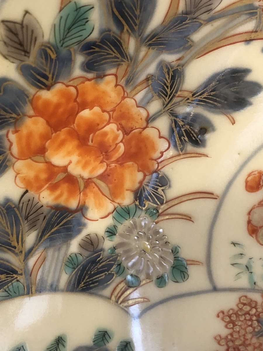 Imari - Assiette En Porcelaine  époque XIX Eme -photo-4