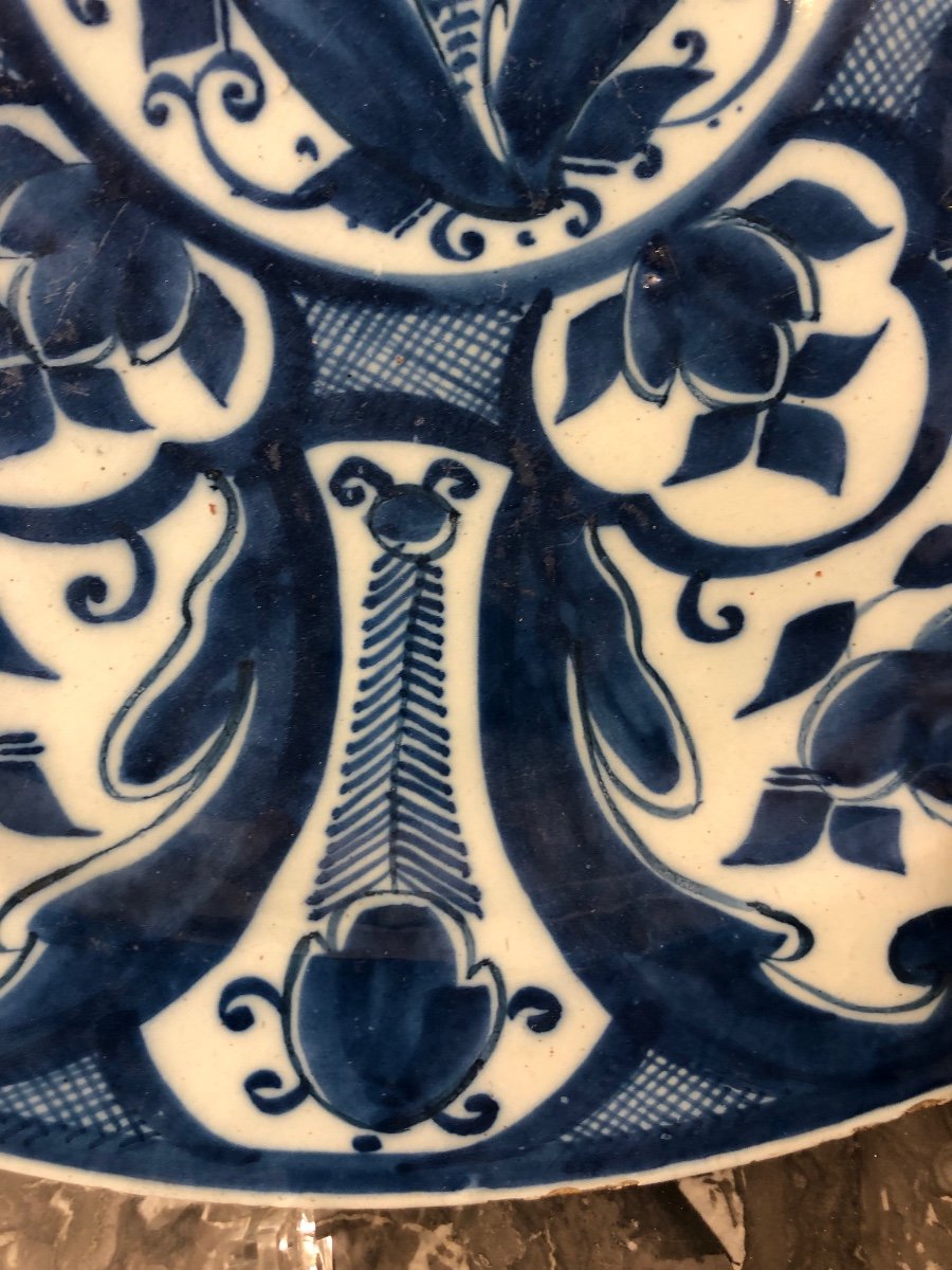 Delftware Dish, Early 18th Century-photo-3
