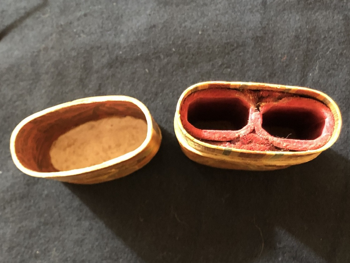 Small 18th Century Straw Marquetry Box -photo-6