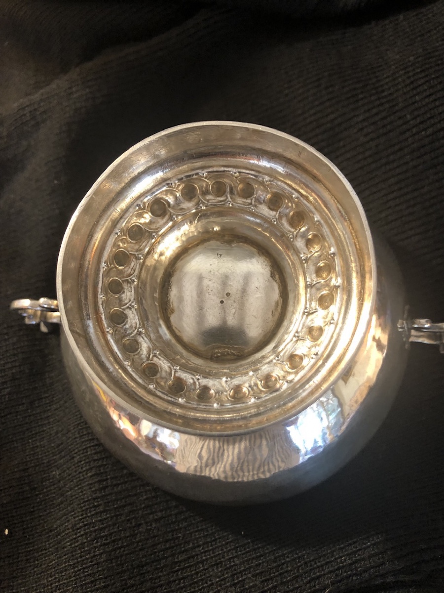 Coupe de mariage en argent massif : Beaune XVIII éme -photo-1