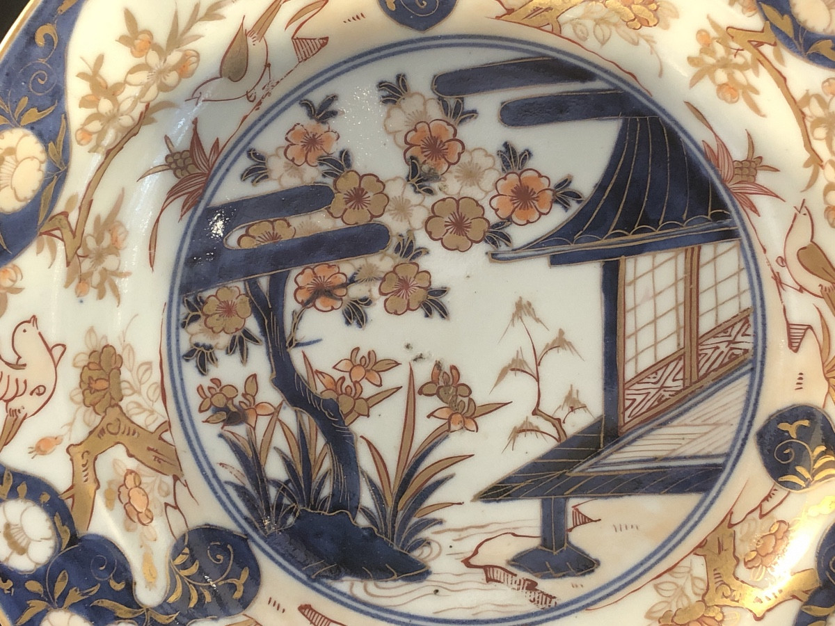 Japanese Porcelain Dish With Imari Decoration - 18th Century -photo-2