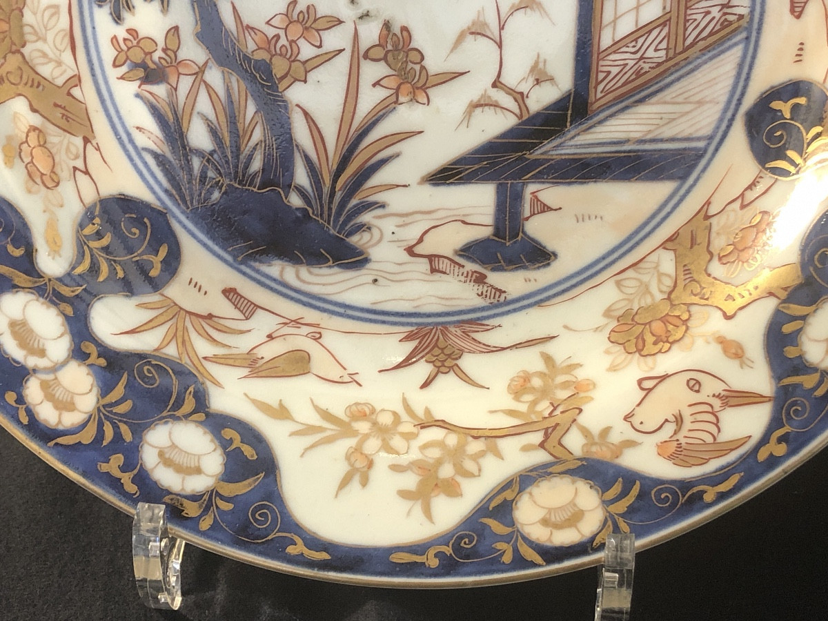 Japanese Porcelain Dish With Imari Decoration - 18th Century -photo-4