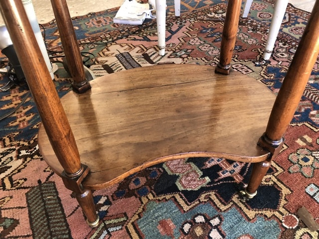 Small Oval-shaped Coffee Table In Mahogany And Mahogany Veneer, Louis XVI Period-photo-3