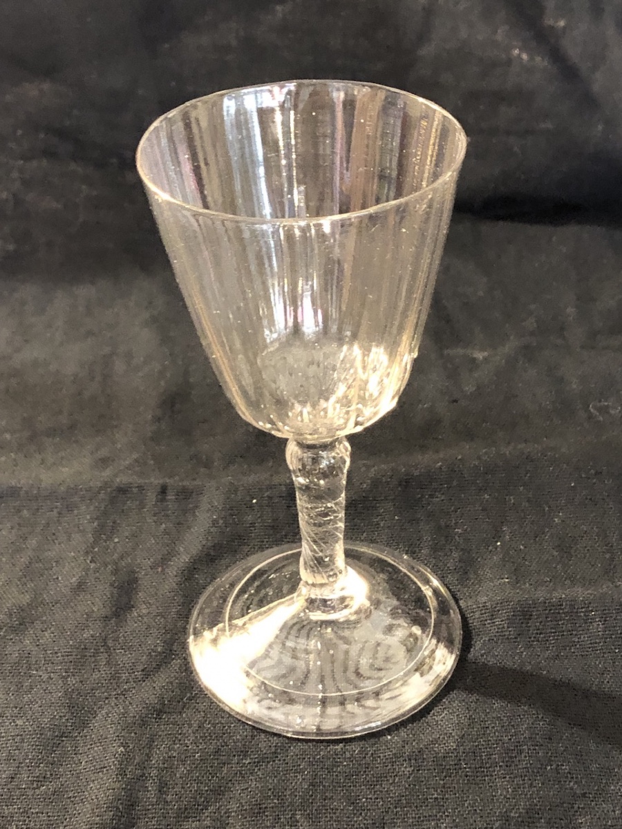 Glass On A Stem In Blown Glass From The 18th Century -photo-2