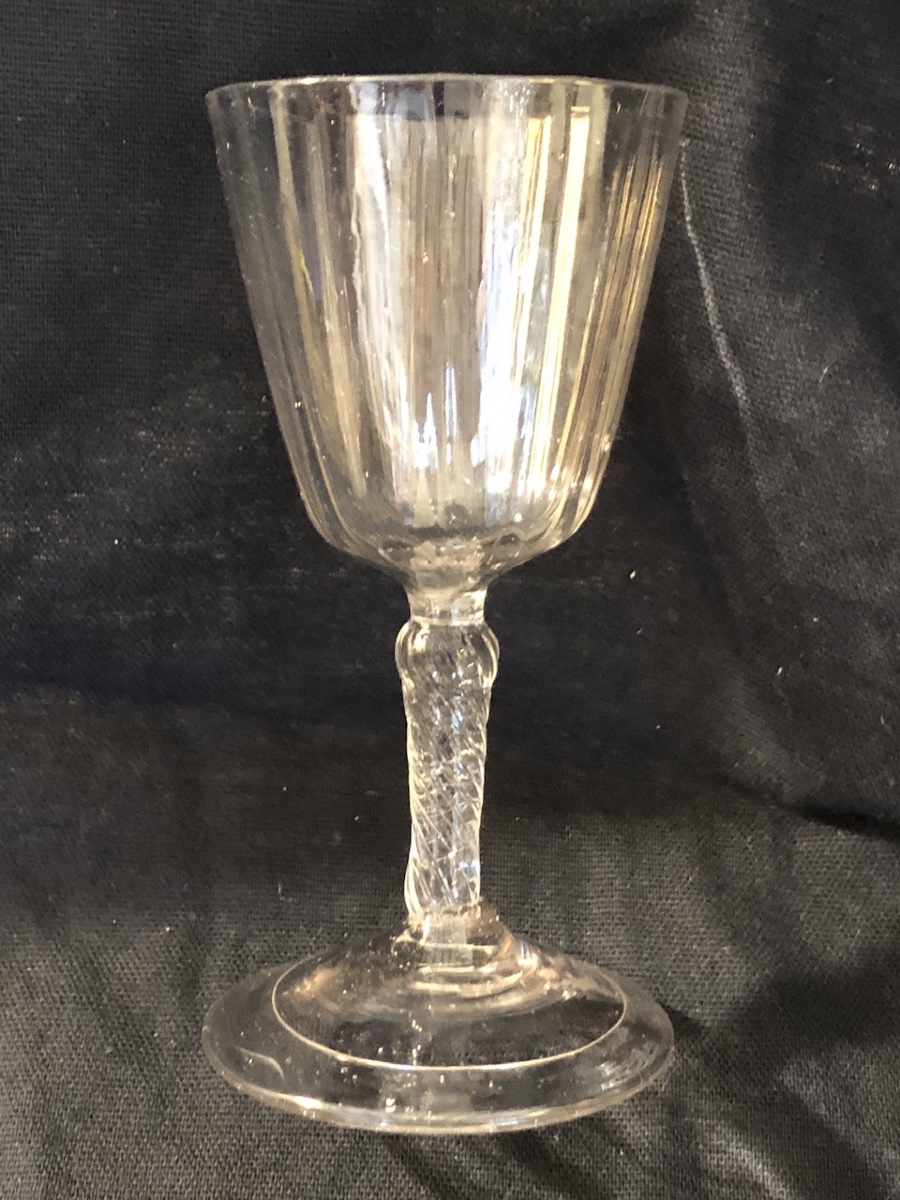 Glass On A Stem In Blown Glass From The 18th Century -photo-3