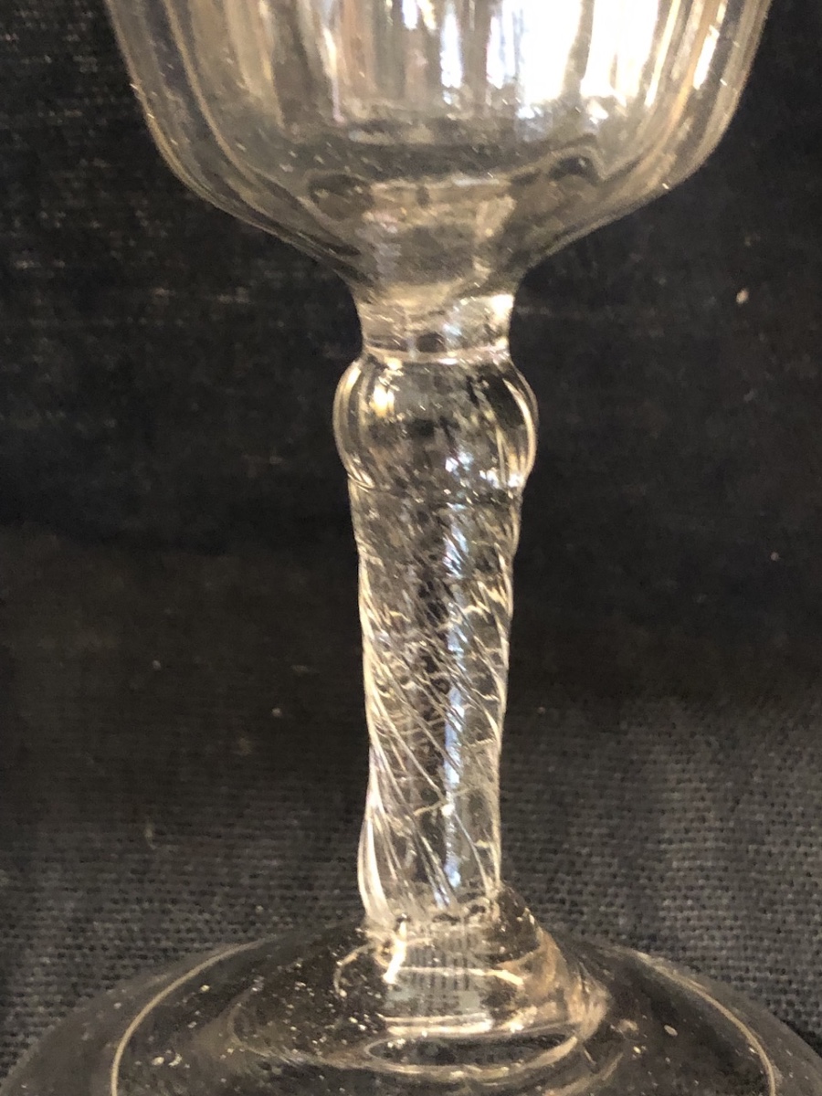 Glass On A Stem In Blown Glass From The 18th Century -photo-1