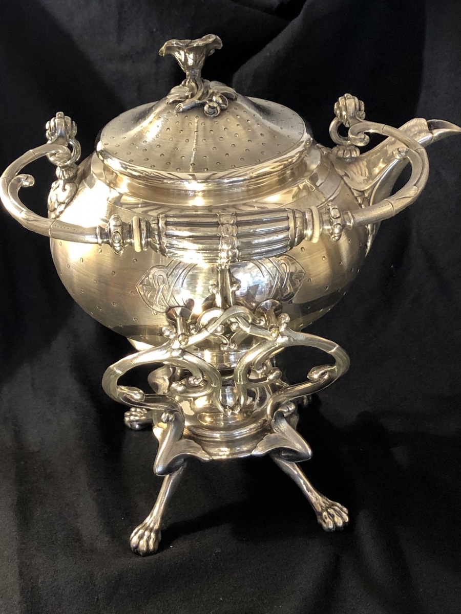 Maison Christofle - Samovar - Métal  Argenté - Fin XIX éme -photo-3