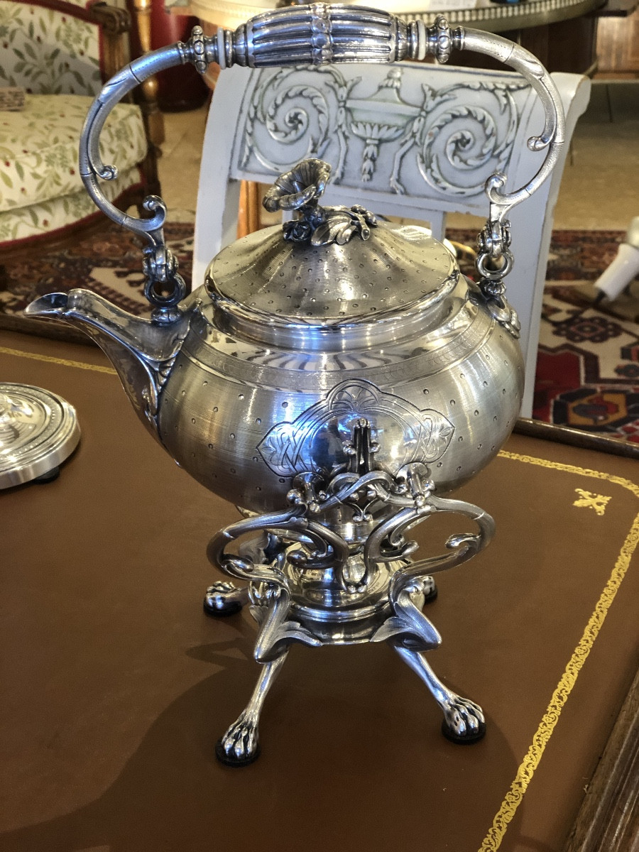 Maison Christofle - Samovar - Métal  Argenté - Fin XIX éme -photo-4