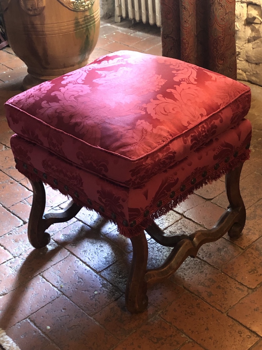 Louis XIV Period Rectangular Walnut Stool 