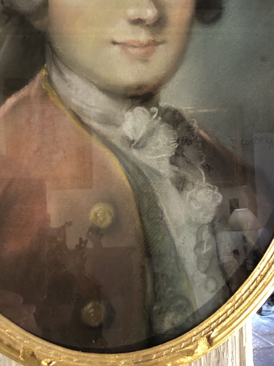 Pastel Portrait Of A Young Man Of Quality In The Style Of The 18th Century. -photo-3