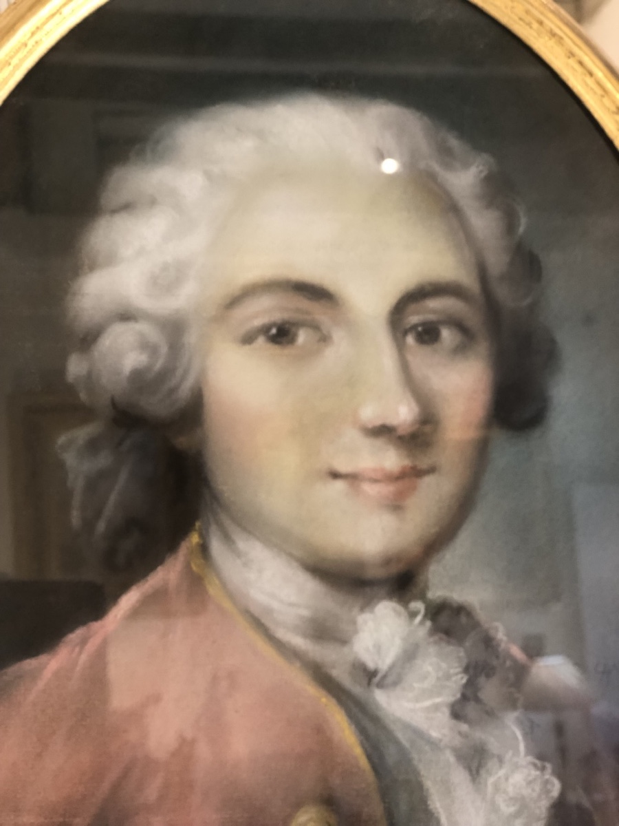 Pastel Portrait Of A Young Man Of Quality In The Style Of The 18th Century. -photo-4