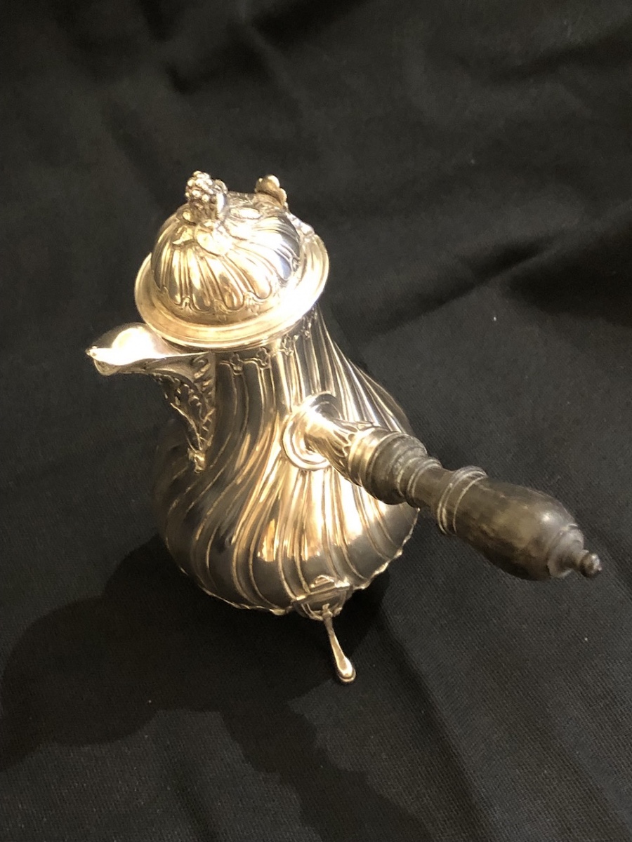 Small "selfish" Ewer In Solid Silver, Minerva Hallmark 