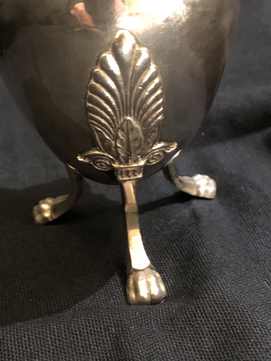 Petite cafetière « égoïste » en Argent massif début XIX  eme siècle -photo-3