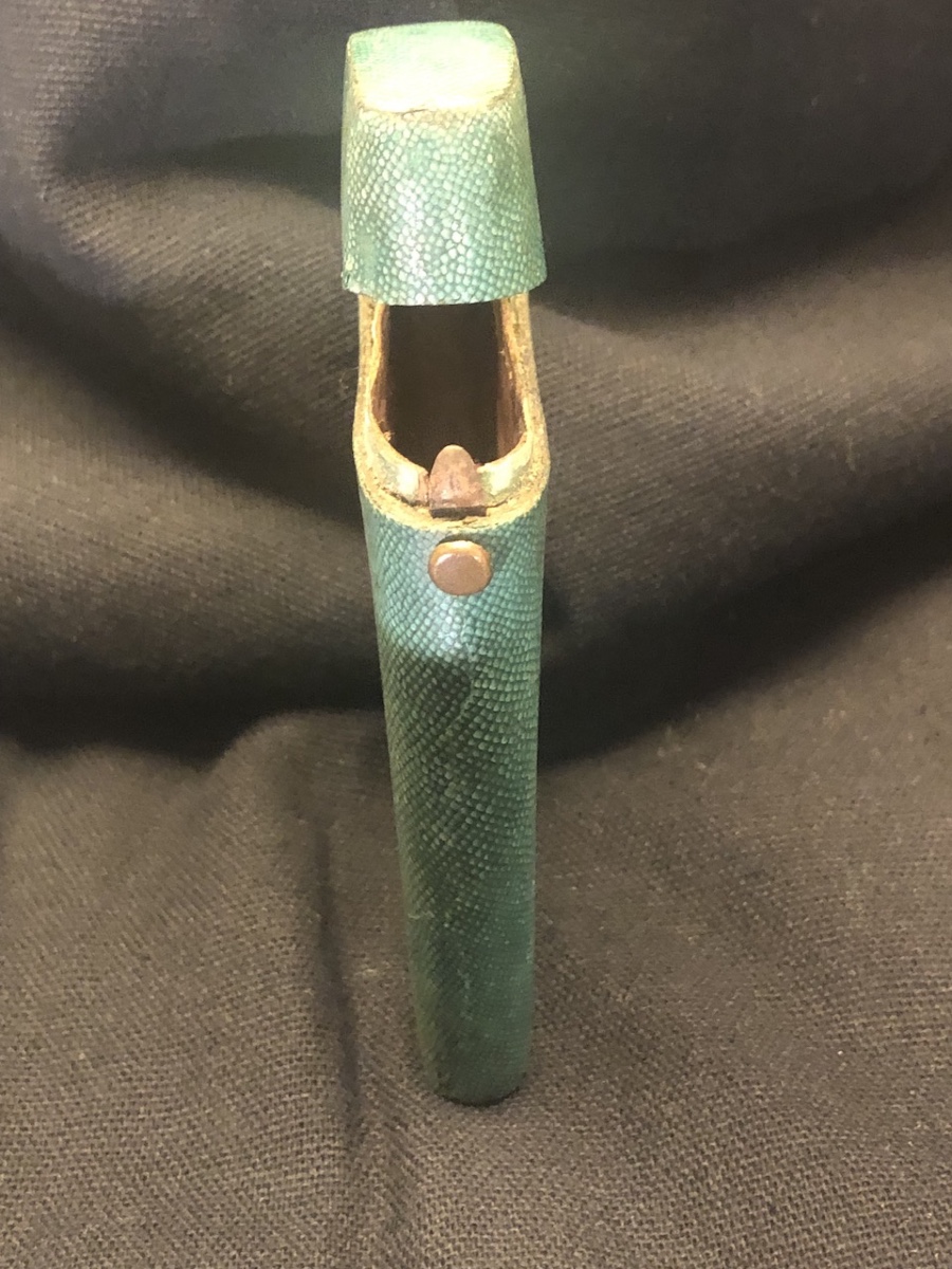 Étui en galuchat de couleur vert Epoque XVIII éme -photo-3