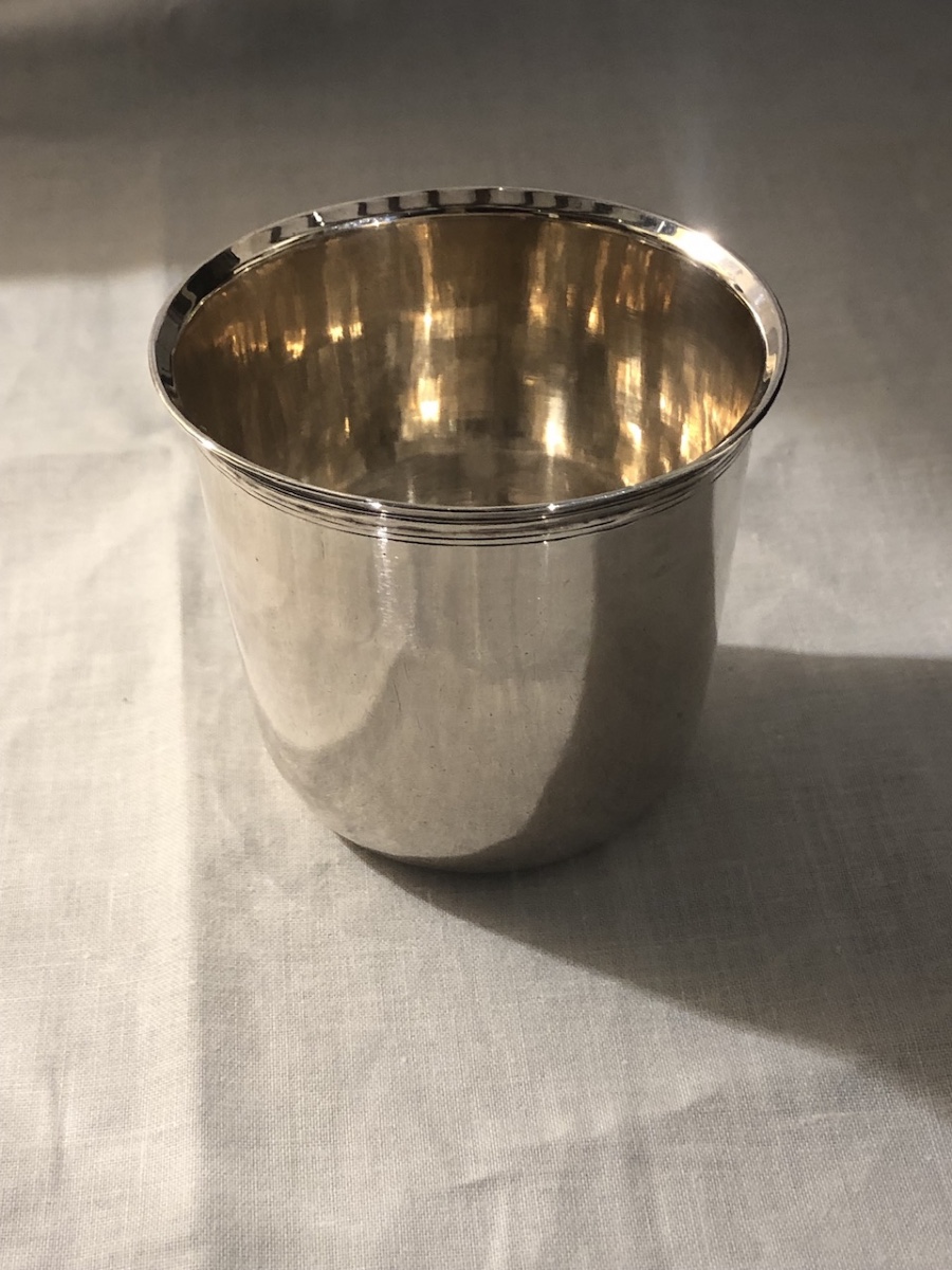 Hunting Cup Known As A "curon" In Solid Silver, Late 18th Century -photo-2