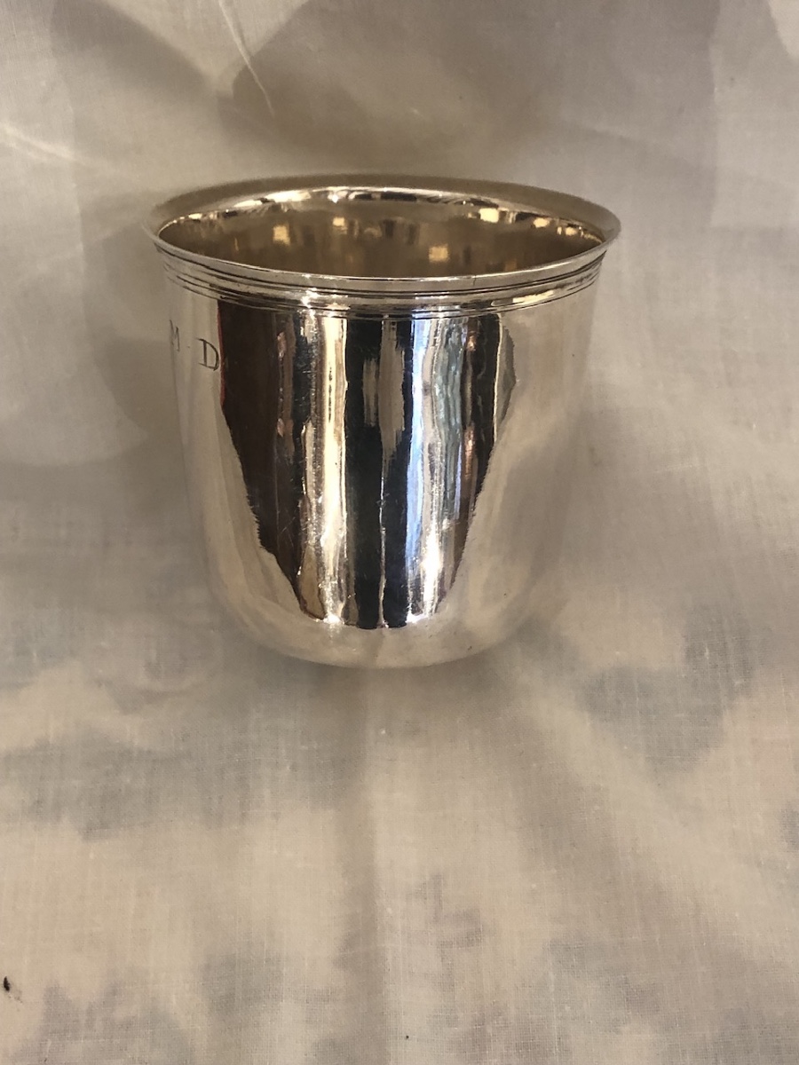 Hunting Cup Known As A "curon" In Solid Silver, Late 18th Century 