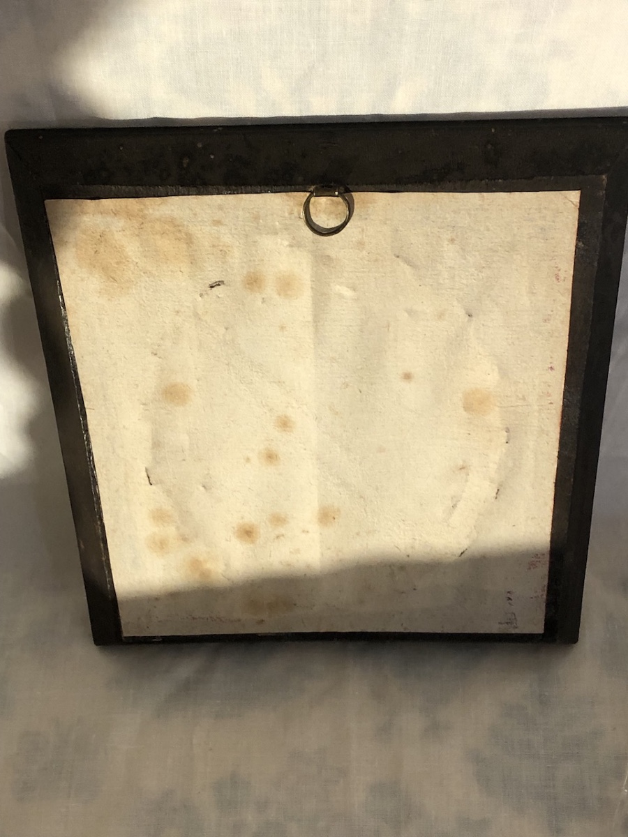 Large Miniature Bust Portrait Of A Young Woman, 19th Century -photo-1