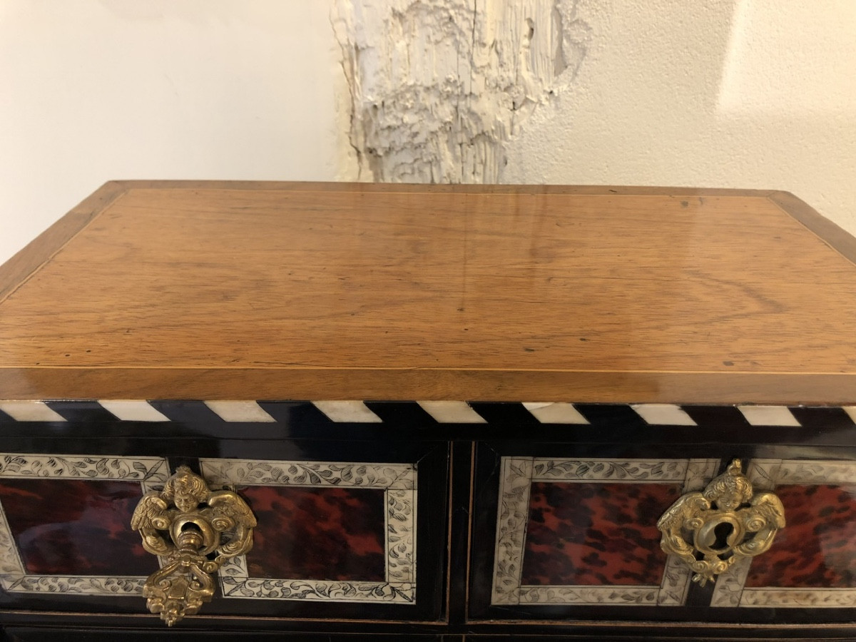 Petit cabinet époque Louis XIV fin XVII éme siècle -photo-3