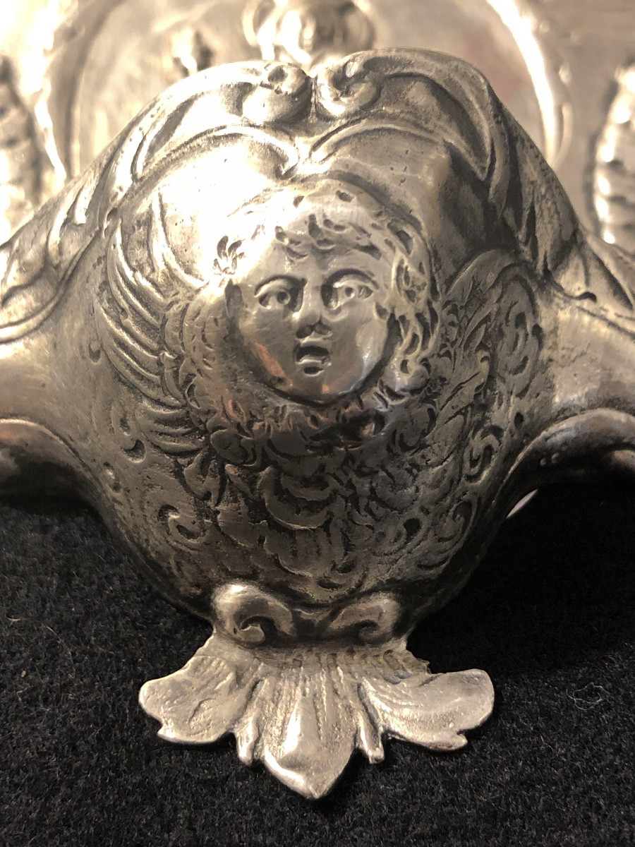 Petit bénîtier en argent massif époques fin XIX eme -photo-4