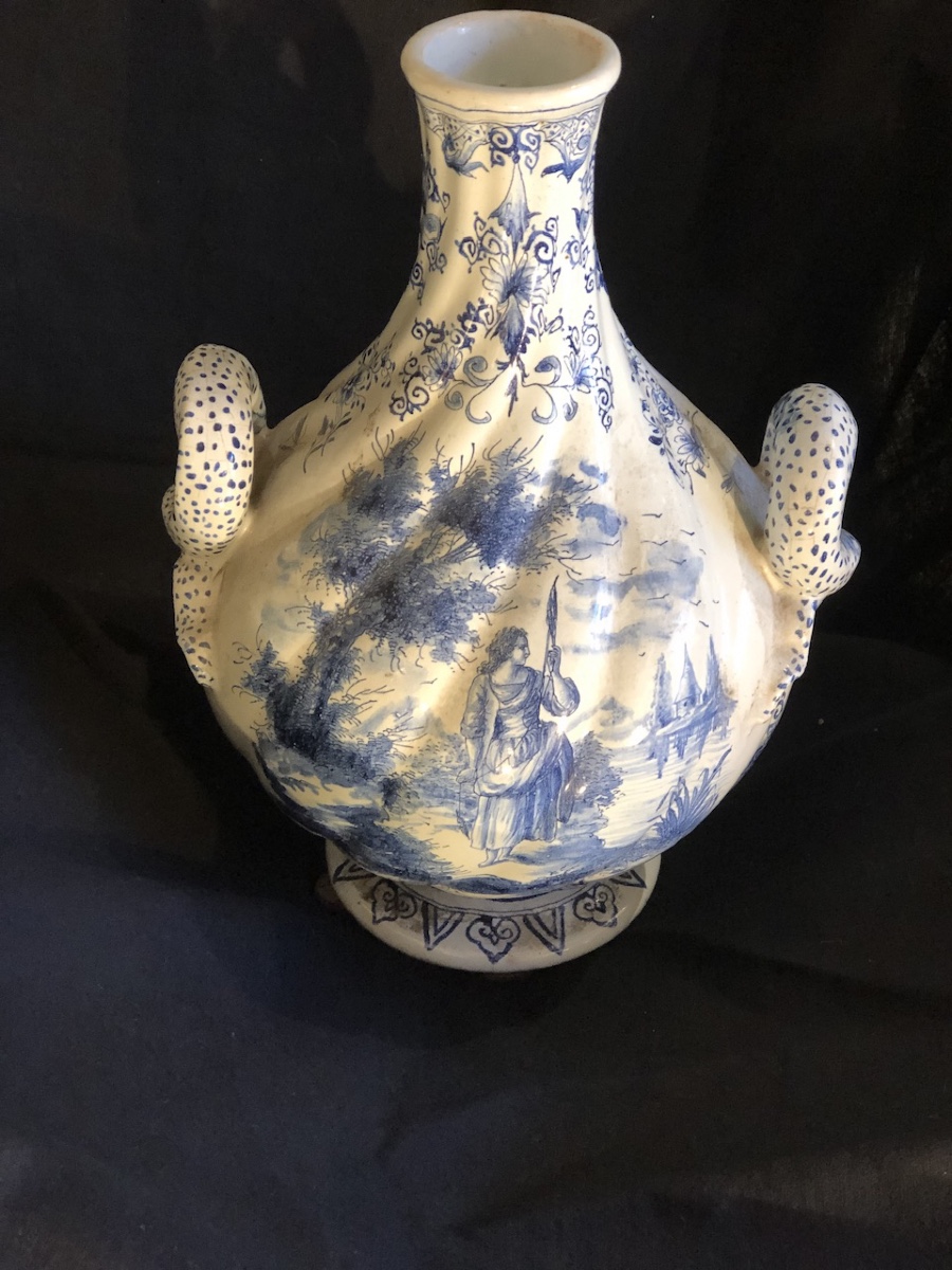 Vase en faïence de Delft époque XIX eme siècle 