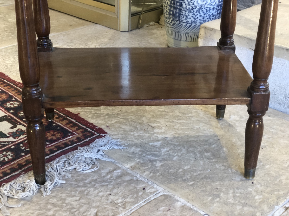 Louis XVI Style Mahogany Coffee Table, Also Known As A "chiffonnière" Table, 18th Century -photo-1