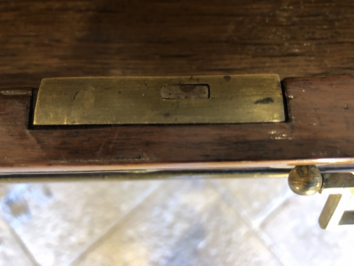 Louis XVI Style Mahogany Coffee Table, Also Known As A "chiffonnière" Table, 18th Century -photo-7