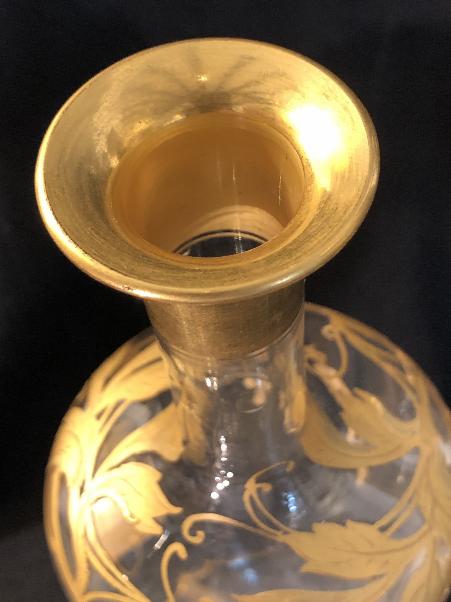 Crystal And Gold Bottle From The 1900s-photo-1