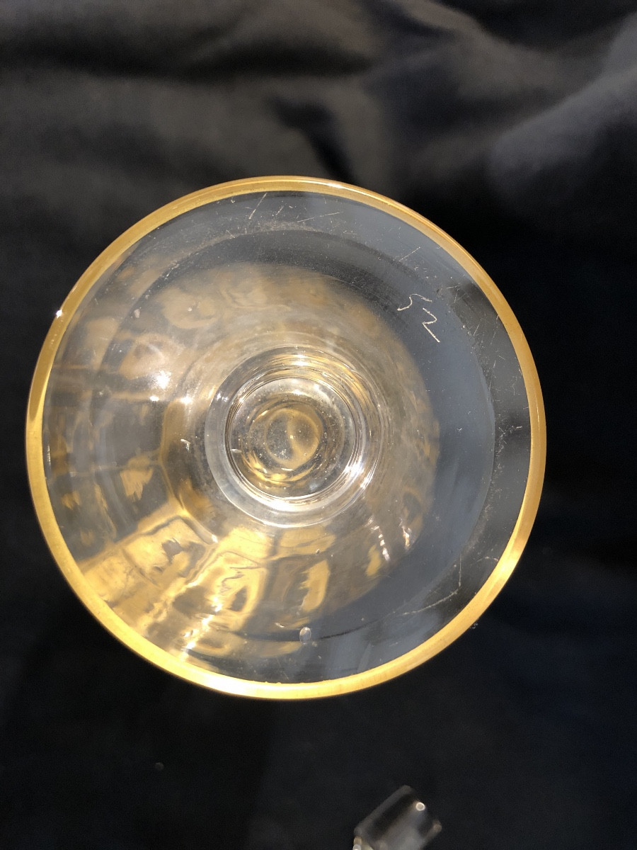 Crystal And Gold Bottle From The 1900s-photo-2