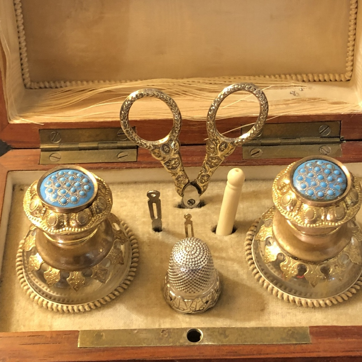 Coffret nécessaire de senteurs et couture  époque Napoléon III -photo-3