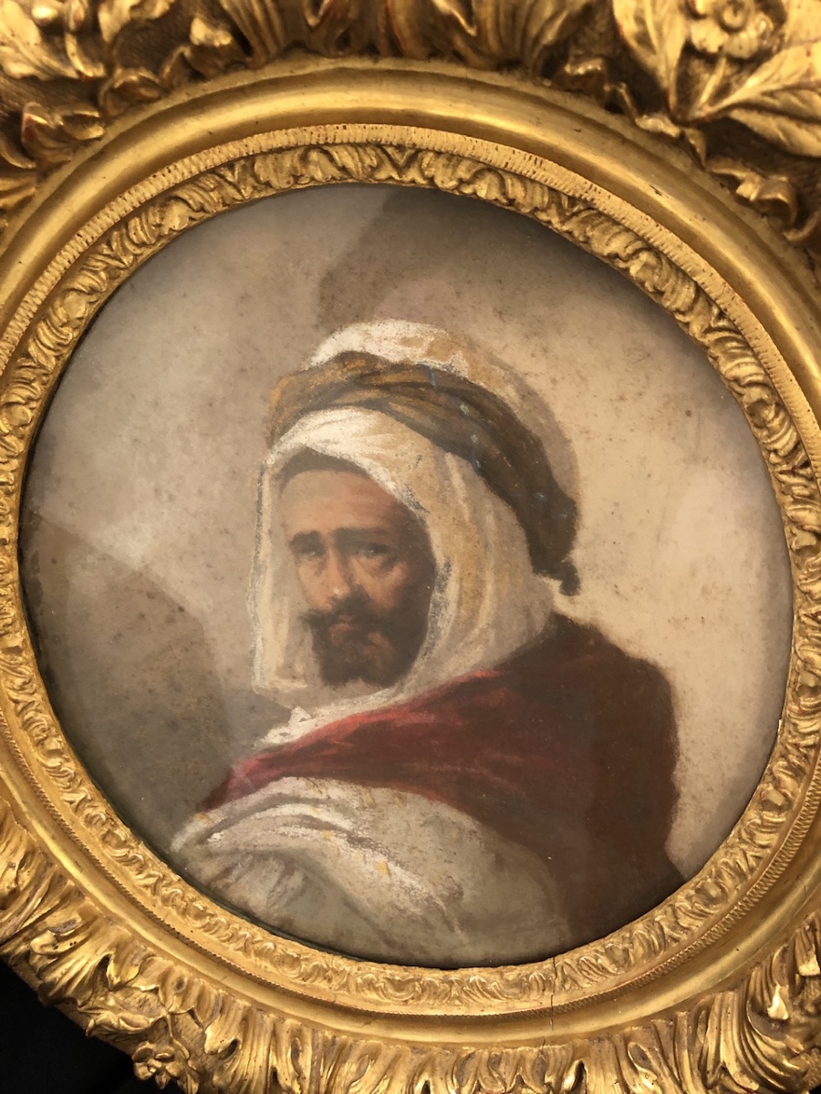 19th Century French School: Portrait d'Un Berbère (portrait Of A Berber)-photo-3