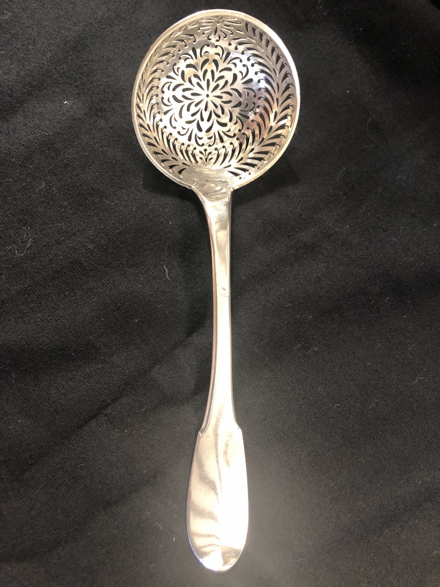 Cuillère saupoudreuse en argent massif  (1809-1819) -photo-3