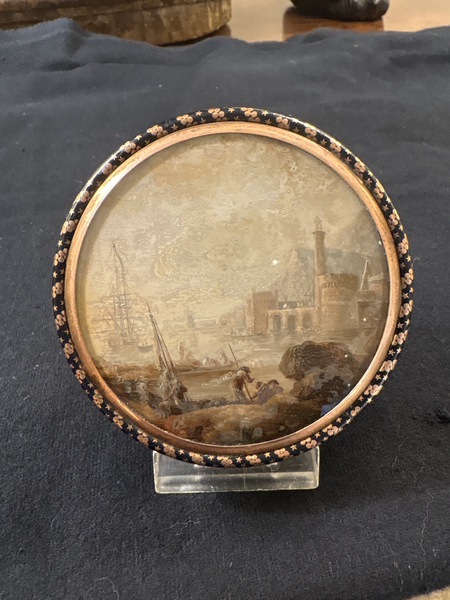 Tortoiseshell And Gold Presentation Box, Late 18th Century -photo-2