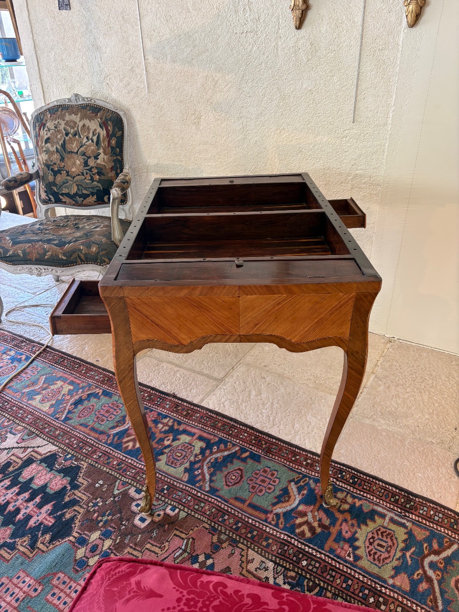 Tric-trac Game Table, Louis XV–louis XVI Transition Style, 18th Century -photo-2