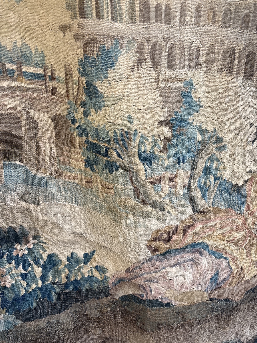 Tapisserie de la Manufacture d’Aubusson -Scène Champêtre - XVIII eme -photo-3