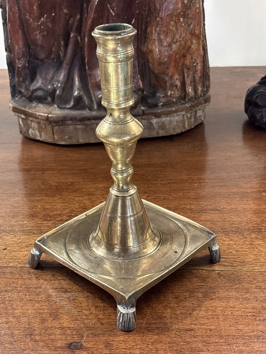 17th-century Bronze Candlestick -photo-2