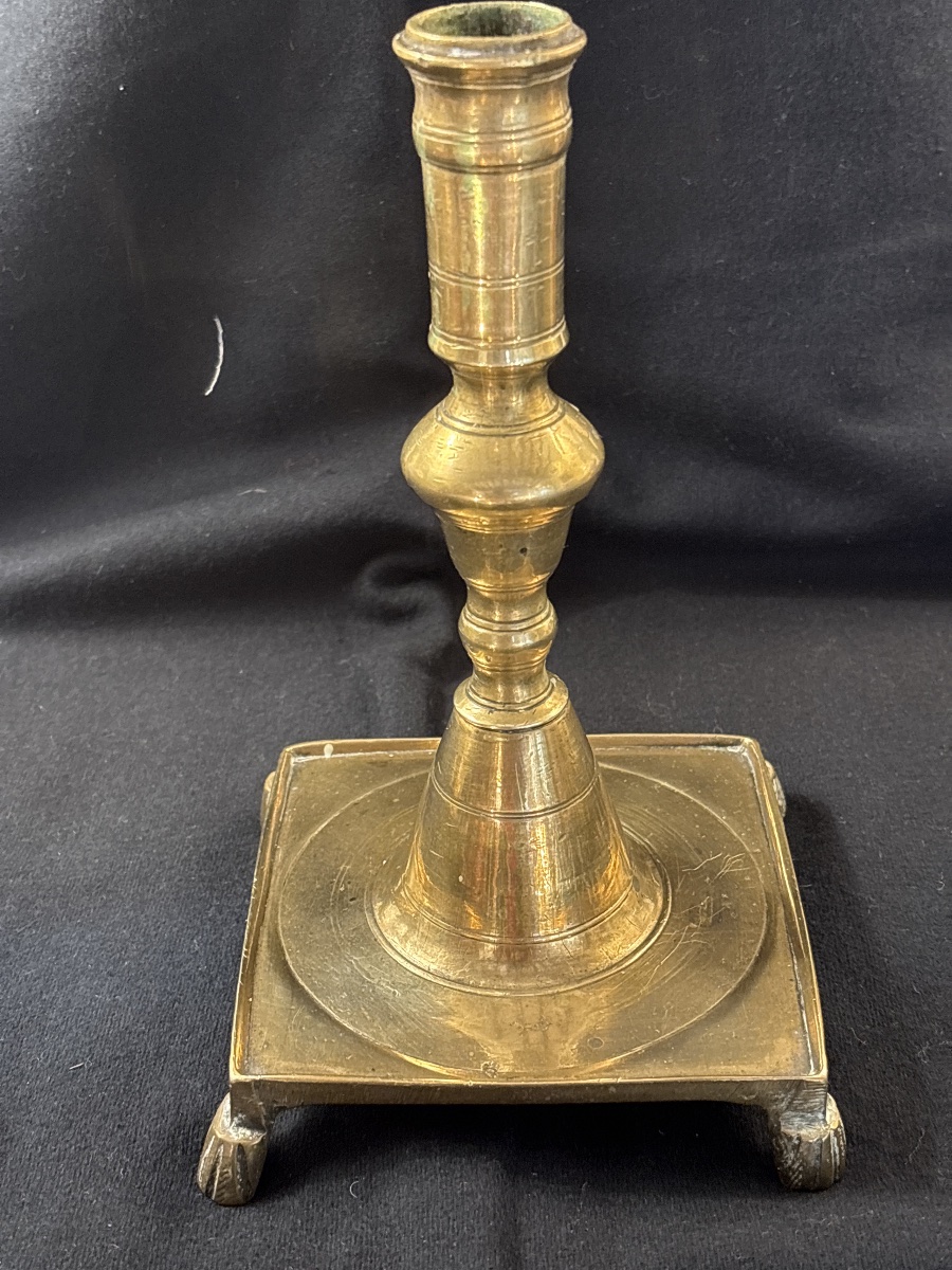 17th-century Bronze Candlestick 