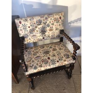 17th Century Walnut Arm Chair 