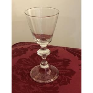 Verre à vin en verre soufflé Epoque XVIII eme dit «  Le Bourguignon »