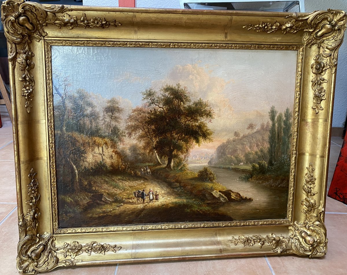 Très beau paysage de l'époque romantique
