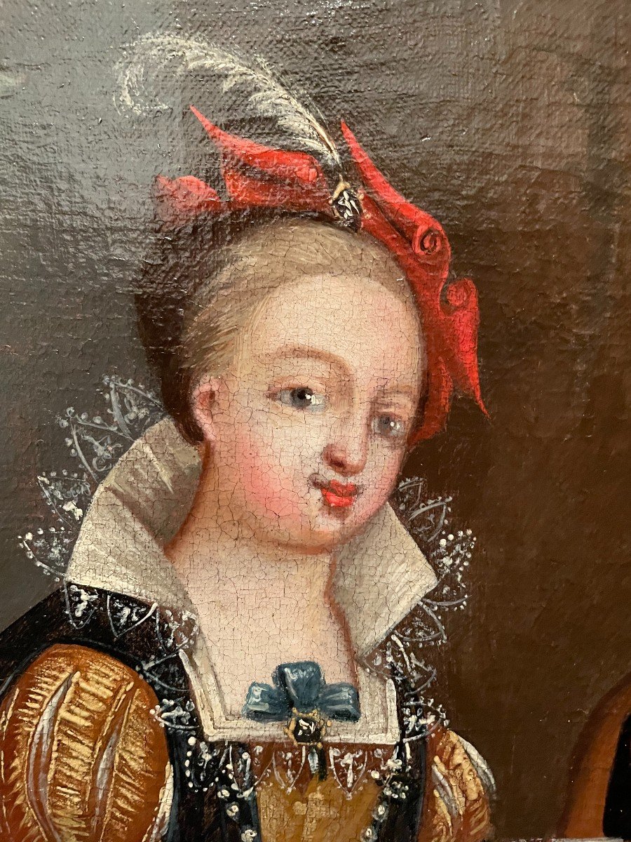 Painting  The Fortune Teller Eighteenth Century-photo-4
