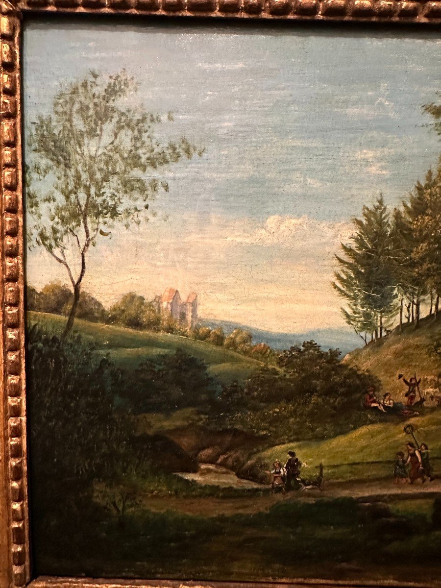 Painting Country Wedding Scene In The Renaissance Late Eighteenth Century-photo-5
