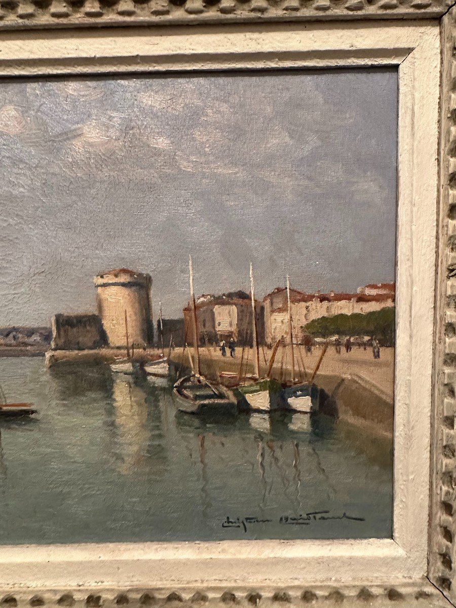 Tableau Marine  Port De La Rochelle Par Christian Couillaud-photo-1