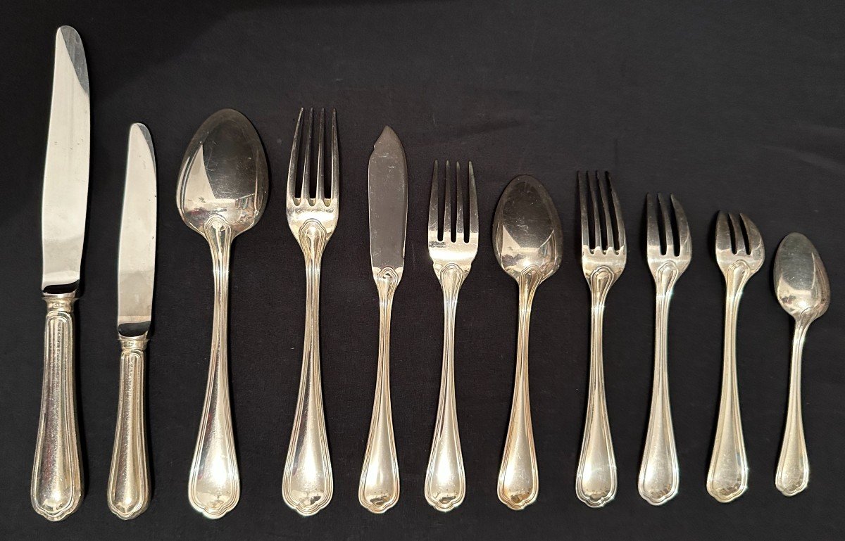 Christofle Cutlery Set 99 Pieces Model Spatour-photo-2