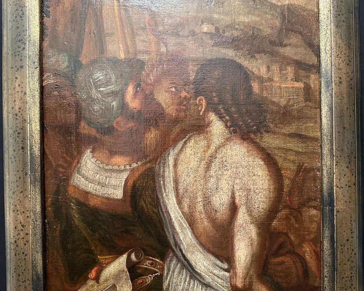 Tableau Époque XVIIIème Personnages Antiques-photo-3