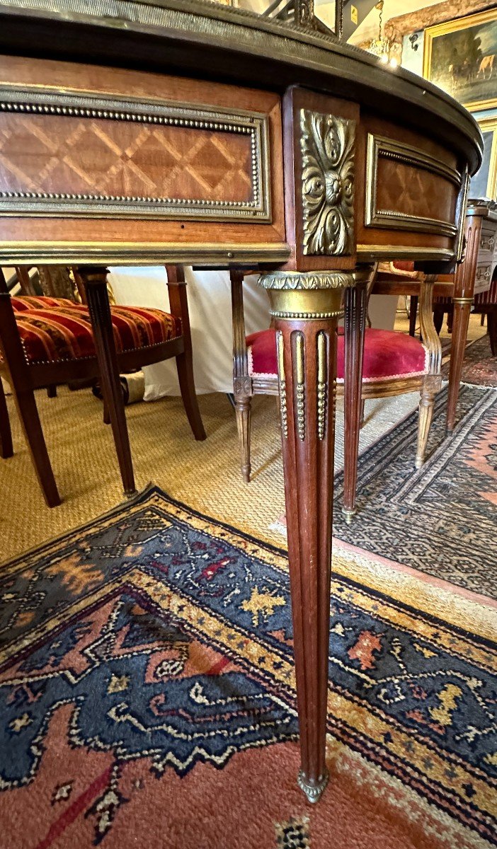 Table Guéridon Louis XVI Marqueterie Époque Napoléon III XIXème-photo-4