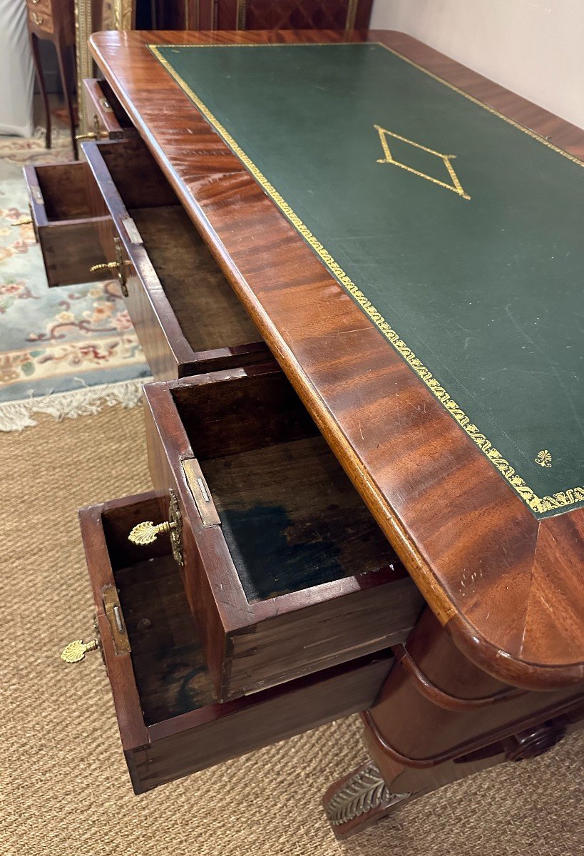Mahogany Restoration Style Flat Desk -photo-3
